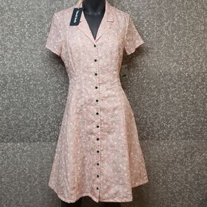 New!! Modcloth pink with white flowers